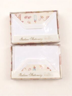 Baby Theme Italian Made Stationary Invitations Thank You Cards